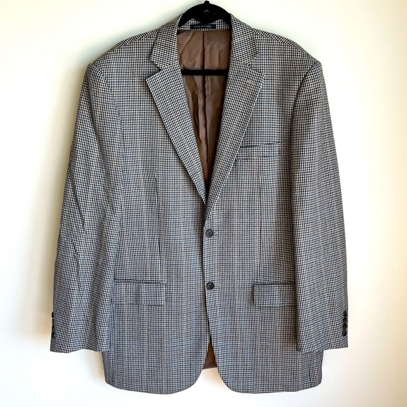 Pendleton Other - Pendleton 100% Lambs Wool Men’s Houndstooth Sport Jacket, 44L